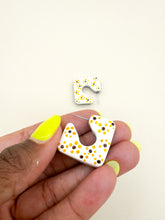 Load image into Gallery viewer, Sunflower Chunky Hoop Earrings