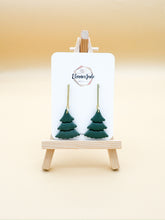 Load image into Gallery viewer, Evergreen Christmas Tree Clay Dangle Earring