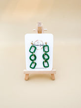 Load image into Gallery viewer, Three Link Chain Link Earrings | Dangle Statement Earrings