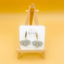 Load image into Gallery viewer, Lotus Flower w/ Bar | Drop Dangle | Statement Earrings