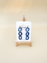 Load image into Gallery viewer, Three Link Chain Link Earrings | Dangle Statement Earrings