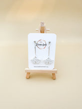 Load image into Gallery viewer, Laced Ginkgo Leaf Drop | Dangle Statement Earrings