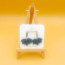 Load image into Gallery viewer, Lotus Flower w/ Bar | Drop Dangle | Statement Earrings