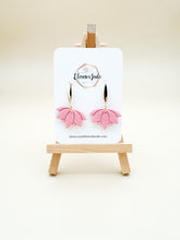 Load image into Gallery viewer, Lotus Flower w/ Bar | Drop Dangle | Statement Earrings