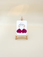 Load image into Gallery viewer, Two Leaf Huggie | Dangle Statement Earring