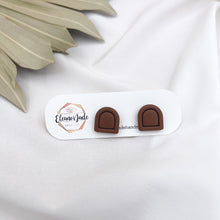Load image into Gallery viewer, Mini Arch Clay Stud Earring