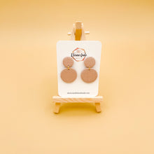 Load image into Gallery viewer, Two Circle Drop | Dangle Statement Earrings