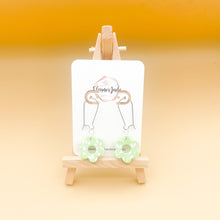 Load image into Gallery viewer, Printed Flower | Dangle Earrings