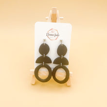 Load image into Gallery viewer, Organic Circle +Semi Circle | Dangle Statement Earrings