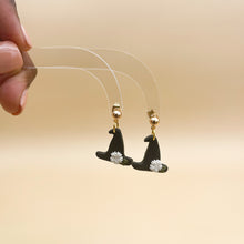 Load image into Gallery viewer, Witch Hat Floral Earrings