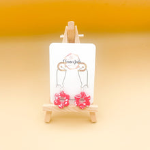 Load image into Gallery viewer, Printed Flower | Dangle Earrings