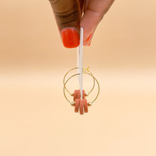 Load image into Gallery viewer, GIA | Beaded Clay Hoop Earring