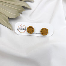 Load image into Gallery viewer, Mini Octagon Clay Stud Earring