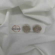 Load image into Gallery viewer, Rose Flower Polymer Clay Stud Earrings