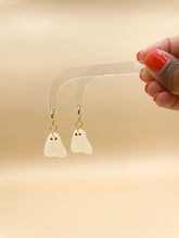 Load image into Gallery viewer, Ghost Huggie | Dangle Statement Earrings