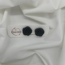 Load image into Gallery viewer, Rose Flower Polymer Clay Stud Earrings