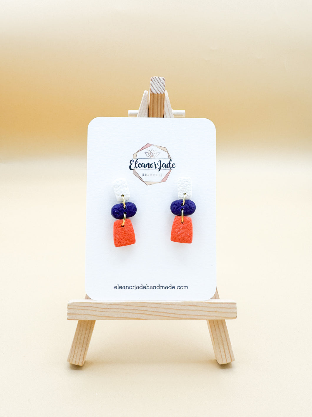 Dainty Chain Link - Clemson Colors | Dangle Statment Earring