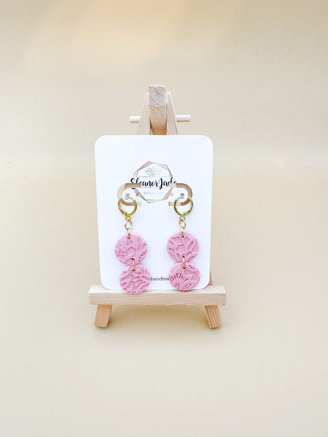 Two Tier Lace Circle Statement Earring