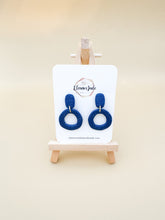 Load image into Gallery viewer, Textured Open Circle | Statement Dangle Earrings
