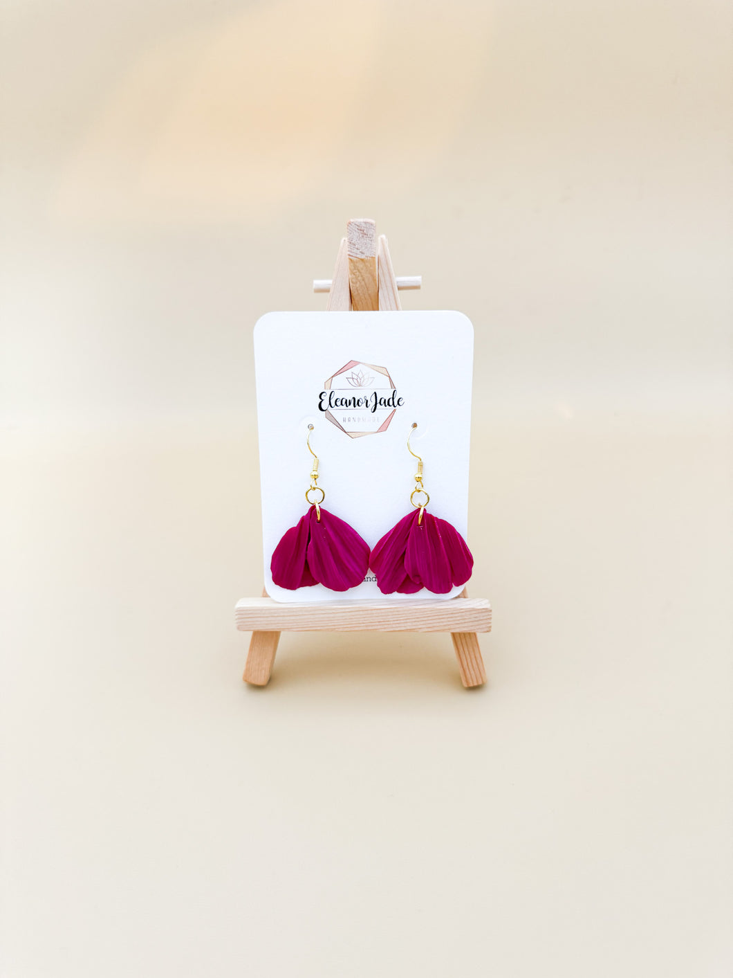 Two Leaf Fish Hook | Dangle Statement Earring