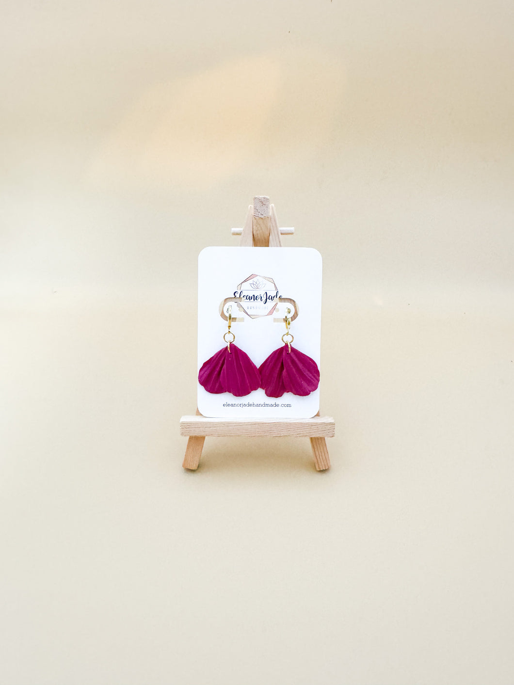 Two Leaf Huggie | Dangle Statement Earring