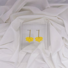 Load image into Gallery viewer, Lotus Flower Drop Dangle | Statement Earrings

