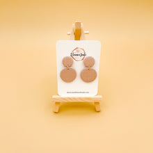 Load image into Gallery viewer, Two Circle Drop | Dangle Statement Earrings
