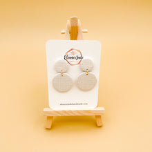 Load image into Gallery viewer, Two Circle Drop | Dangle Statement Earrings
