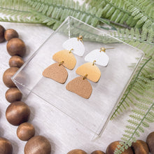 Load image into Gallery viewer, Ombré Arizona Clay Pebble Dangle Statement Earrings
