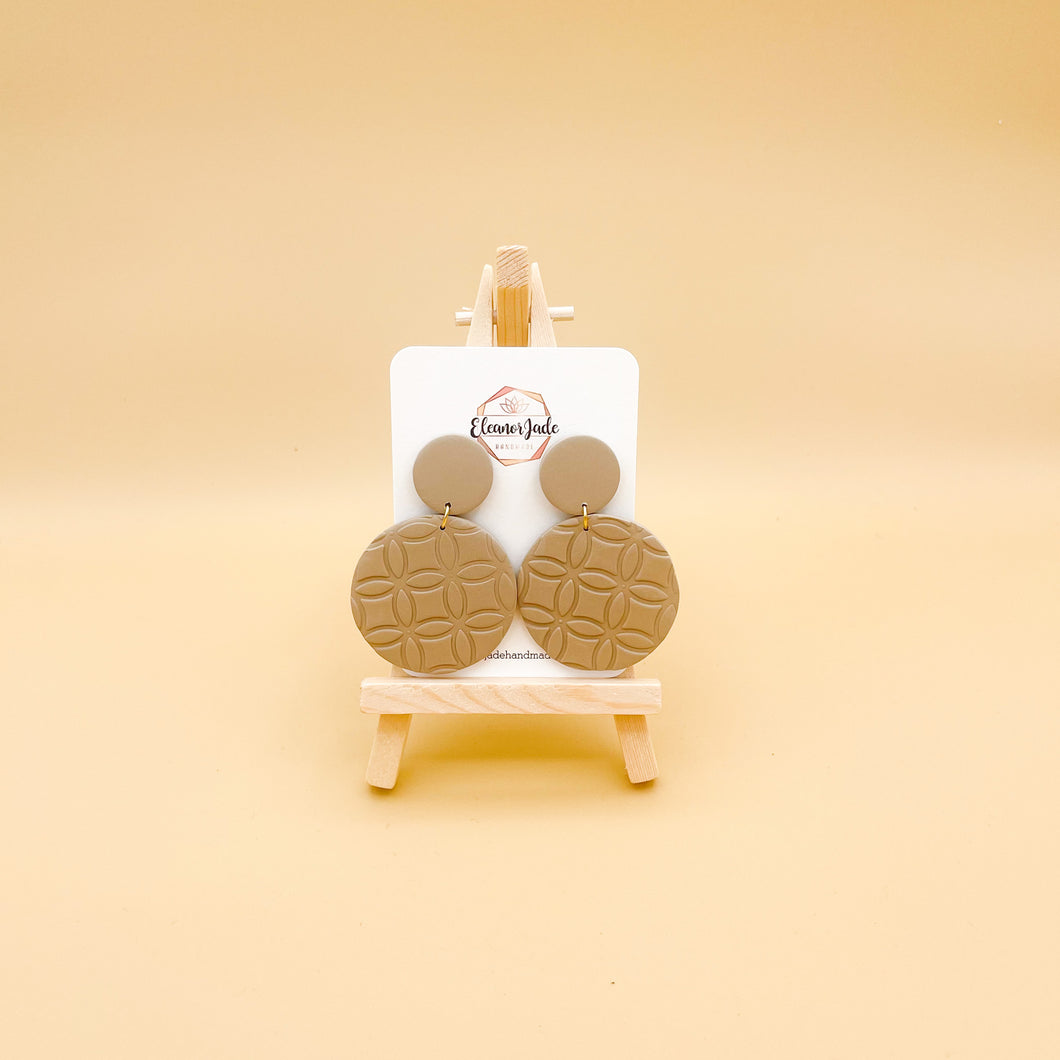 Textured Circle | Statement Earrings