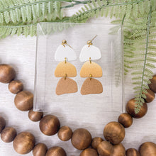 Load image into Gallery viewer, Ombré Arizona Clay Pebble Dangle Statement Earrings
