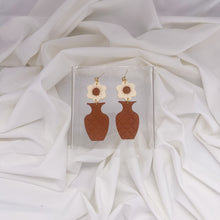 Load image into Gallery viewer, Flower + Vase | Dangle Statement Earrings
