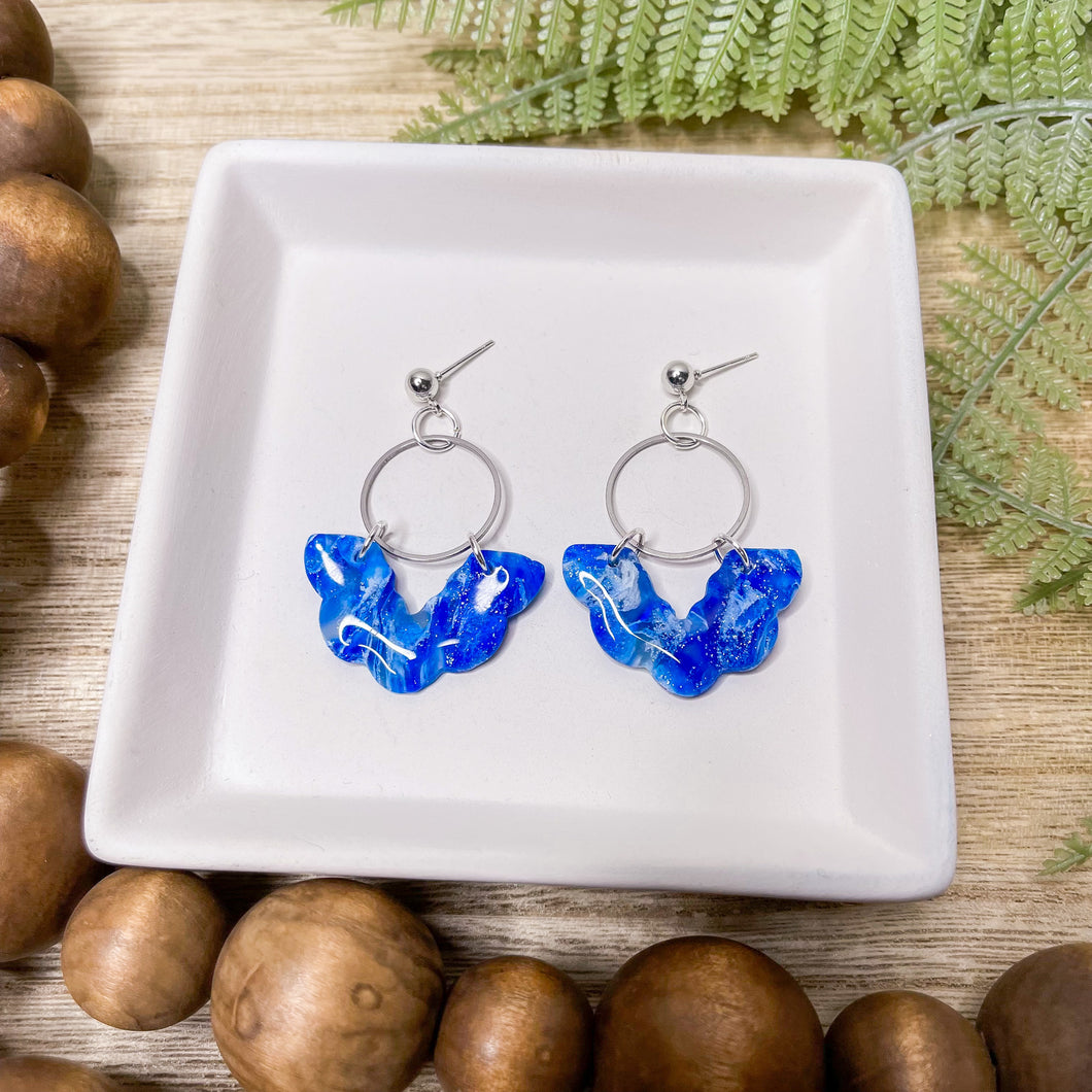 MILA | Sapphire  Quartz | Dangle Statement Earrings
