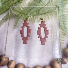 Load image into Gallery viewer, Aztec Drop Earrings | Dangle Statement Earrings
