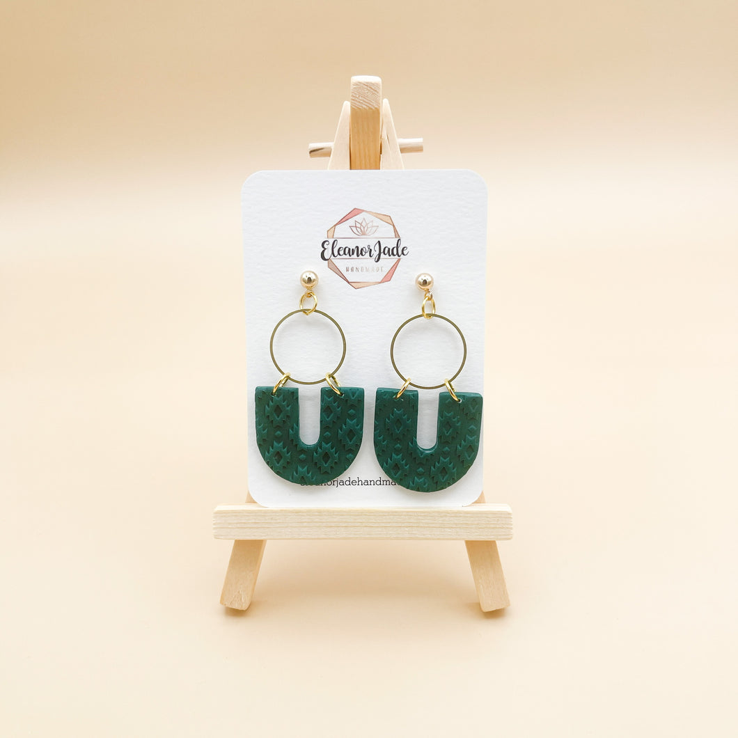 SIENNA | Emerald Clay Dangle Earring